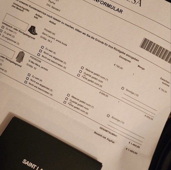 Saint Laurent Lace Up Army Boots - Picture 7 of 7